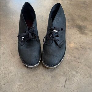 Clarks Black Ankle Booties